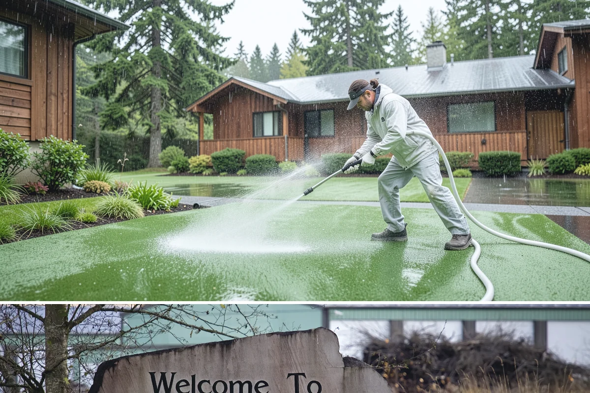 Exterior House Cleaning in Buckley, Pierce County, WA - Plan for the warmer months of late spring to early autumn when surfaces dry quickly between cleaning steps.