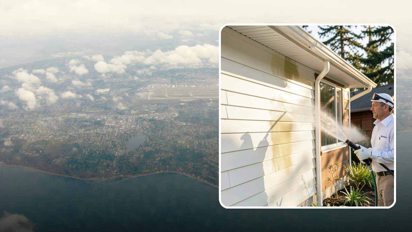 Exterior House Cleaning in Burien, King County, WA - Exterior house cleaning tackles the full outside of your home, from siding and soffits to trim and entry areas dulled by...