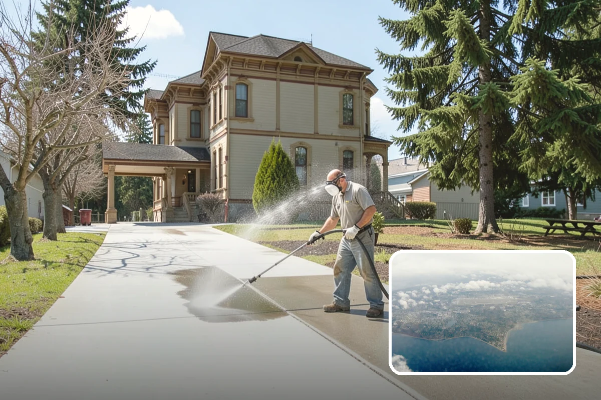 Exterior House Cleaning in Burien, King County, WA - Covers the whole envelope, not just the obvious walls