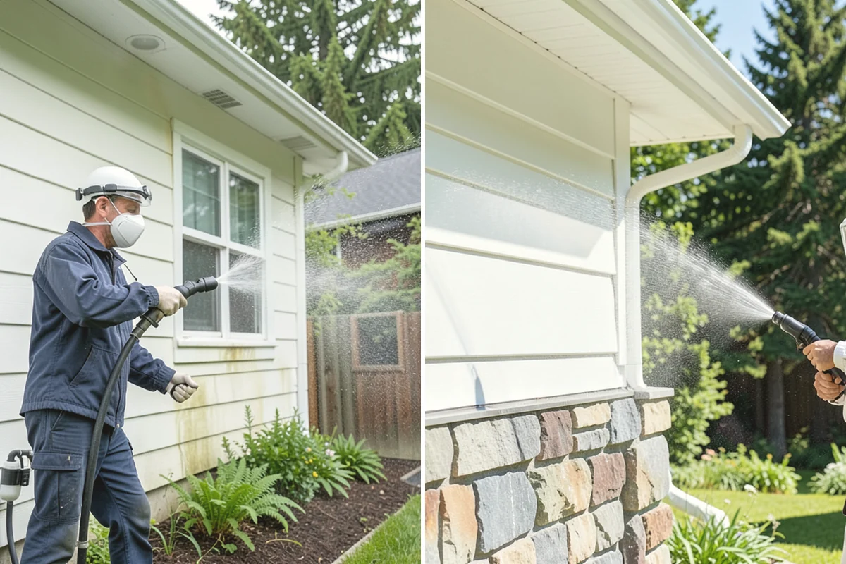Exterior House Cleaning in Burlington, Skagit County, WA - Walk the perimeter and map every surface needing attention