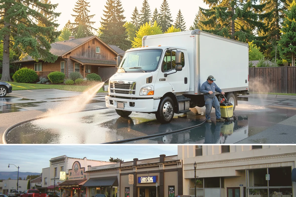 Exterior House Cleaning in Burlington, Skagit County, WA - Plan for the warmer months of late spring to early autumn when surfaces dry quickly between cleaning steps.