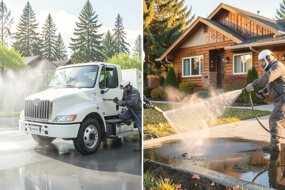 Exterior House Cleaning in Carbonado, Pierce County, WA - Walk the perimeter and map every surface needing attention