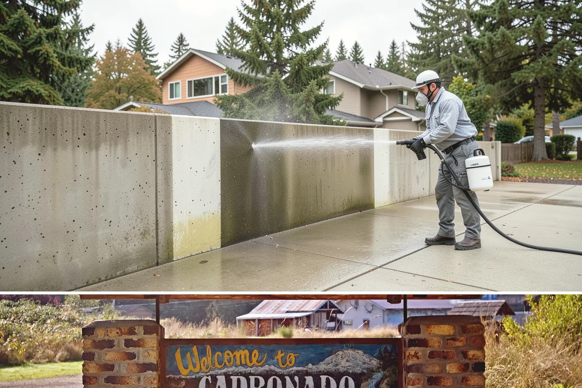Exterior House Cleaning in Carbonado, Pierce County, WA - Plan for the warmer months of late spring to early autumn when surfaces dry quickly between cleaning steps.