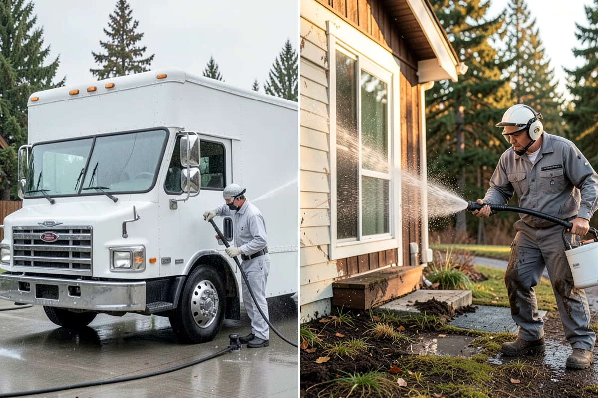 Exterior House Cleaning in Clyde Hill, King County, WA - Walk the perimeter and map every surface needing attention