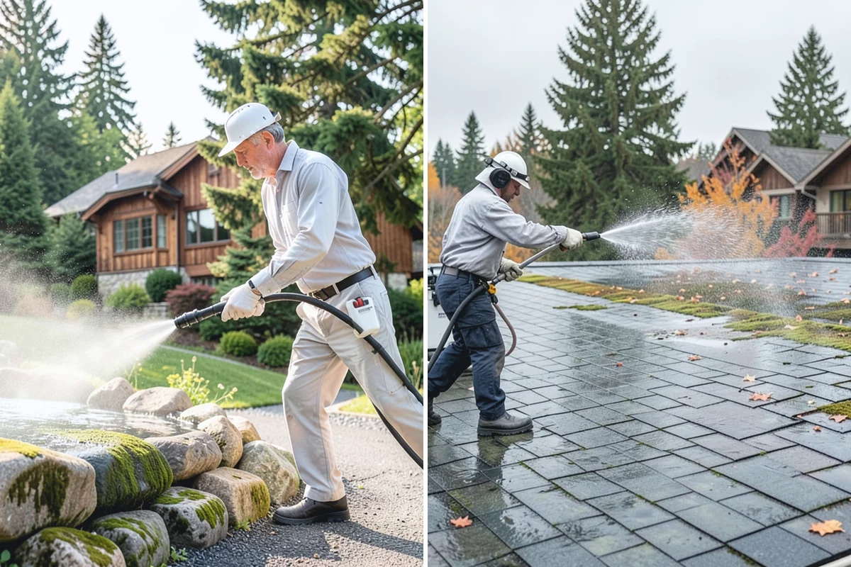 Exterior House Cleaning in Coupeville, Island County, WA - Walk the perimeter and map every surface needing attention