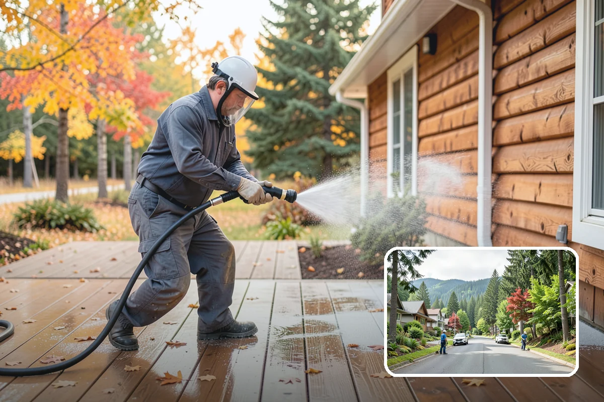 Exterior House Cleaning in Darrington, Snohomish County, WA - Covers the whole envelope, not just the obvious walls