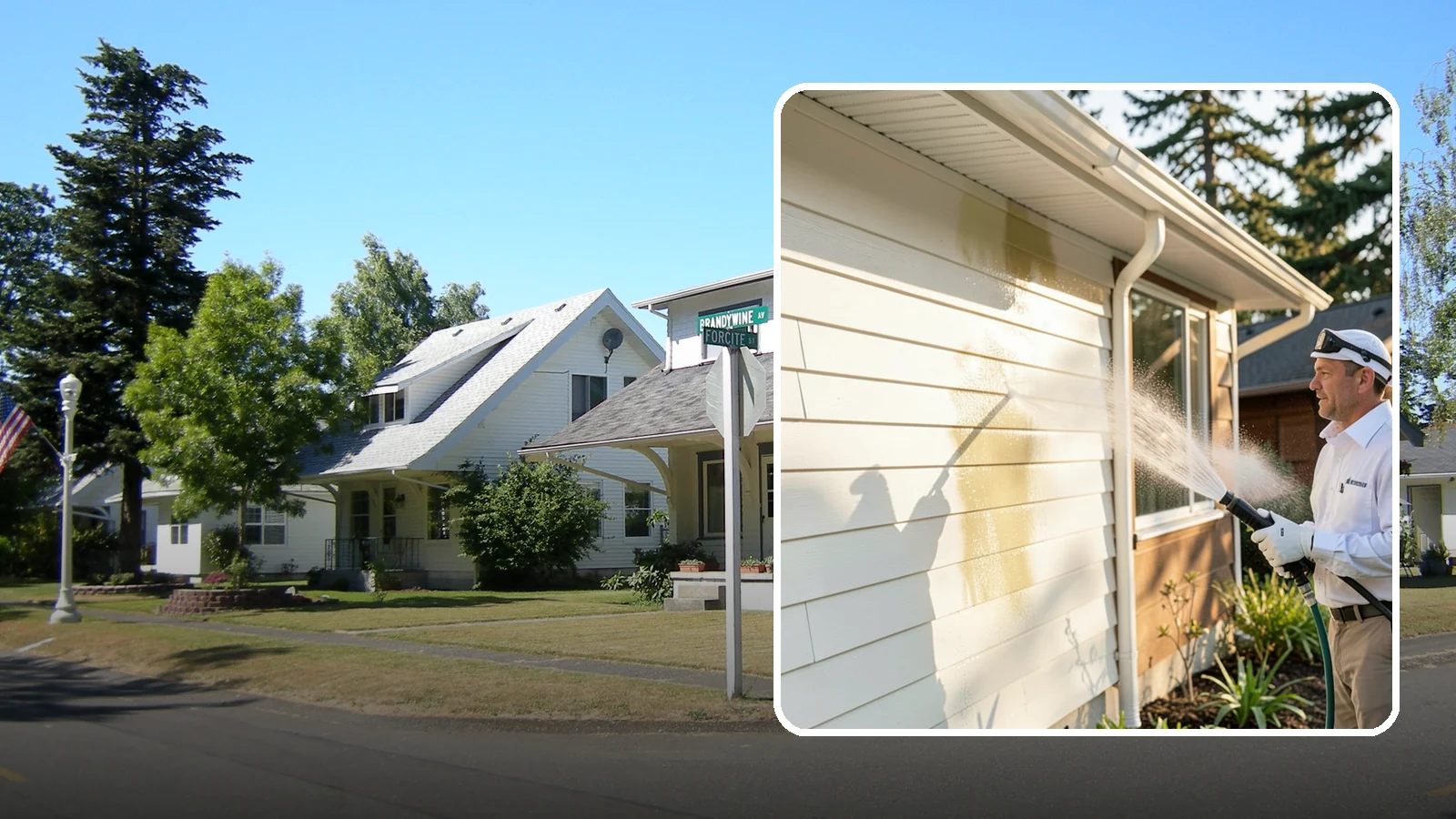 Exterior House Cleaning in DuPont, Pierce County, WA - Exterior house cleaning tackles the full outside of your home, from siding and soffits to trim and entry areas dulled by...