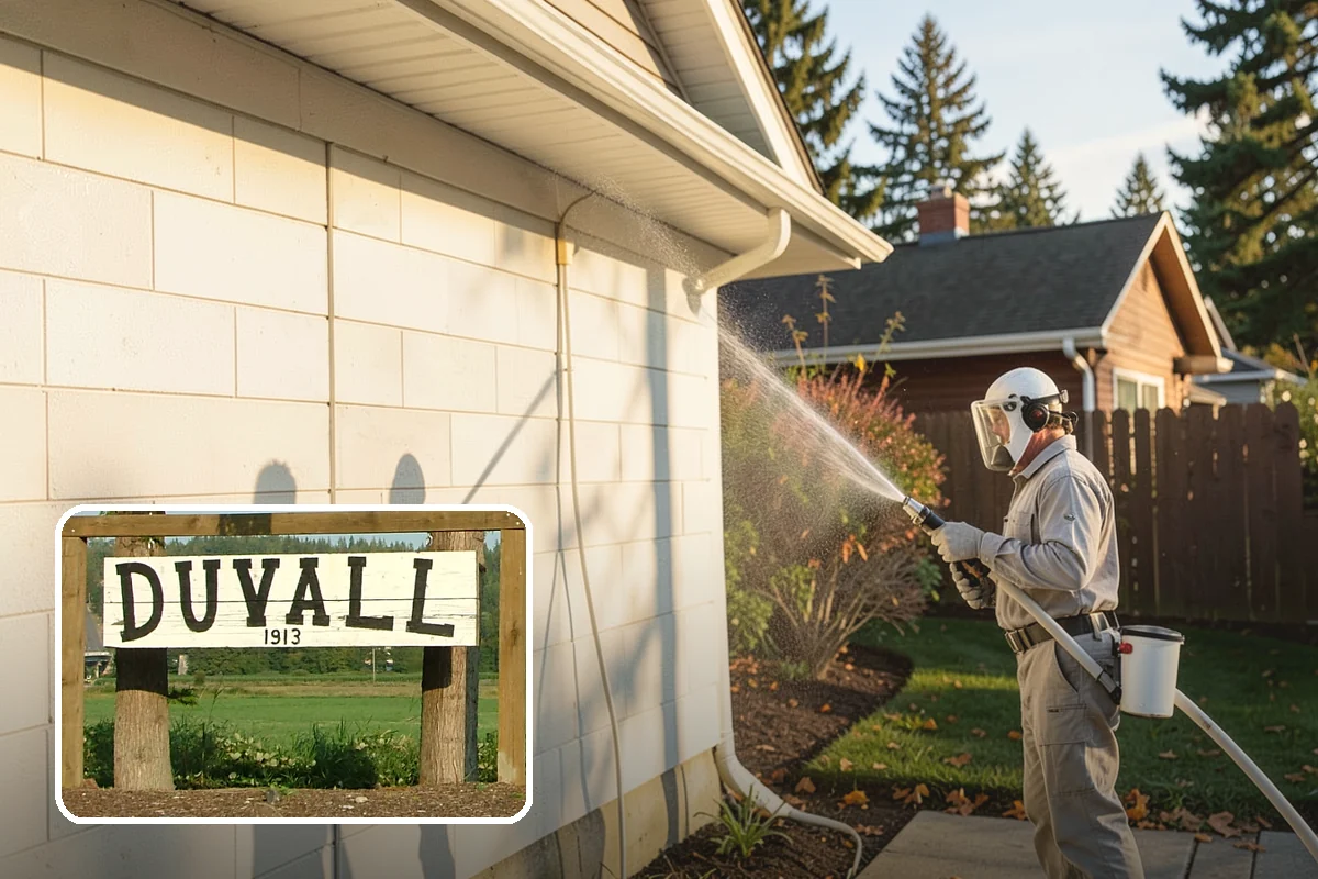 Exterior House Cleaning in Duvall, King County, WA - Covers the whole envelope, not just the obvious walls