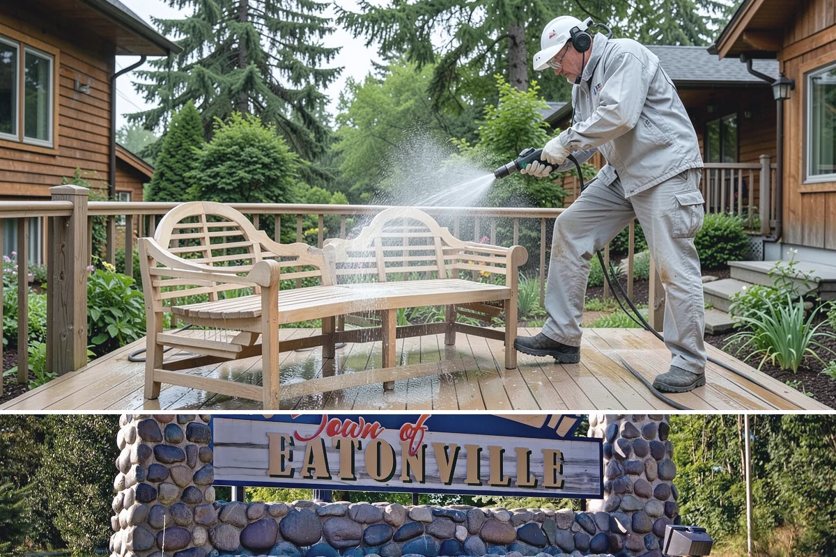 Exterior House Cleaning in Eatonville, Pierce County, WA - Plan for the warmer months of late spring to early autumn when surfaces dry quickly between cleaning steps.