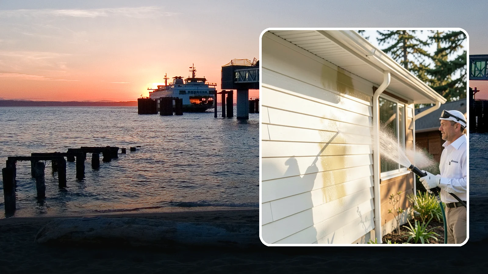 Exterior House Cleaning in Edmonds, Snohomish County, WA - Exterior house cleaning tackles the full outside of your home, from siding and soffits to trim and entry areas dulled by...