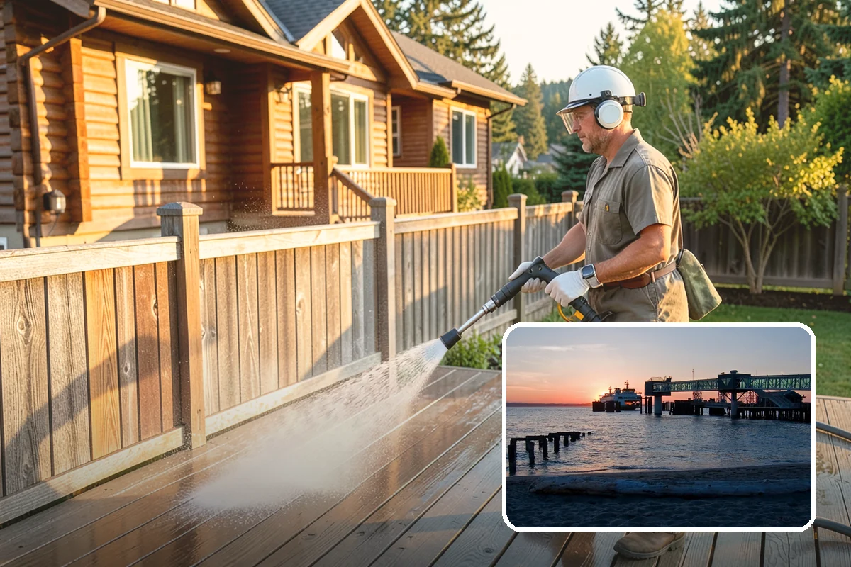 Exterior House Cleaning in Edmonds, Snohomish County, WA - Covers the whole envelope, not just the obvious walls