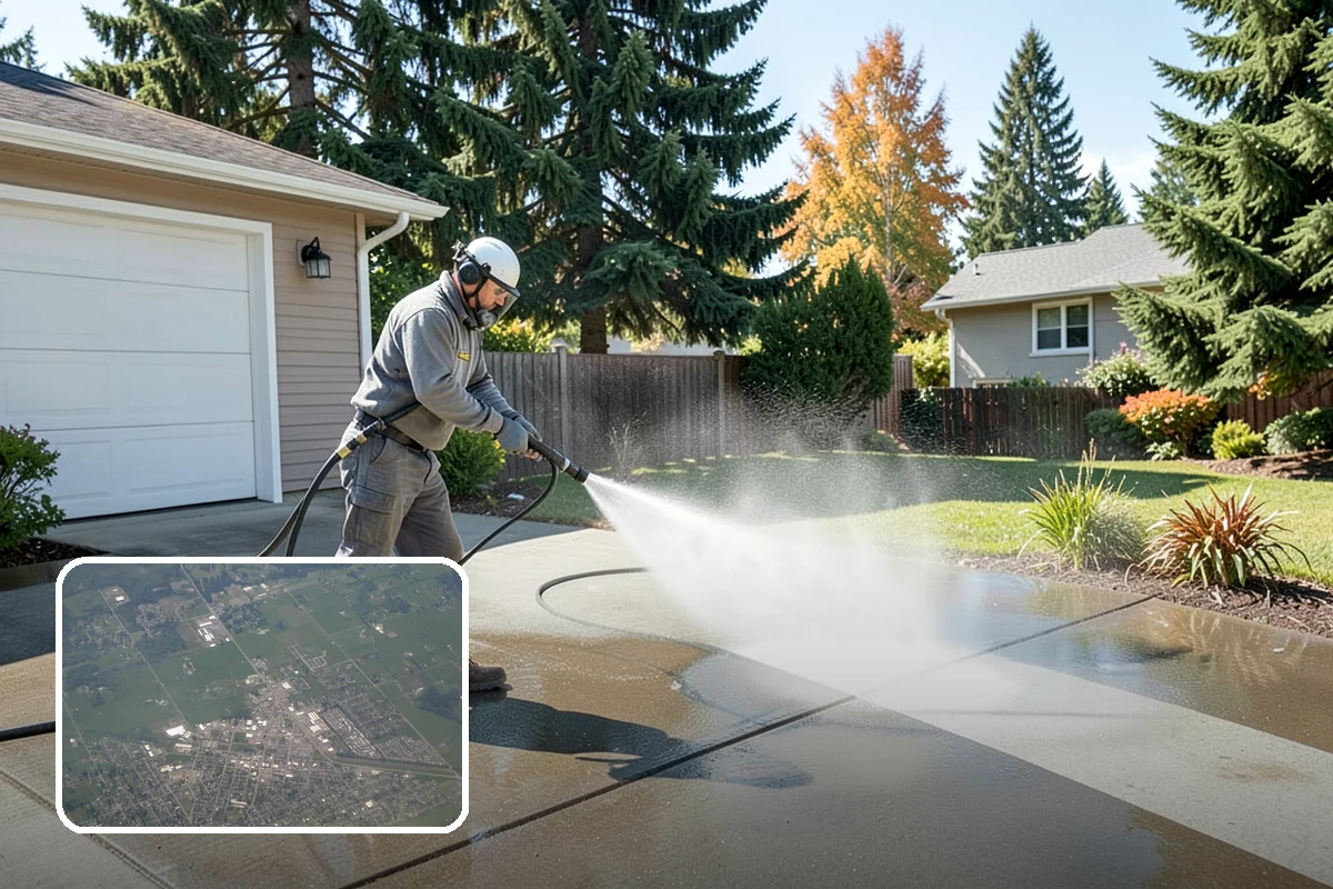 Exterior House Cleaning in Enumclaw, King County, WA - Covers the whole envelope, not just the obvious walls