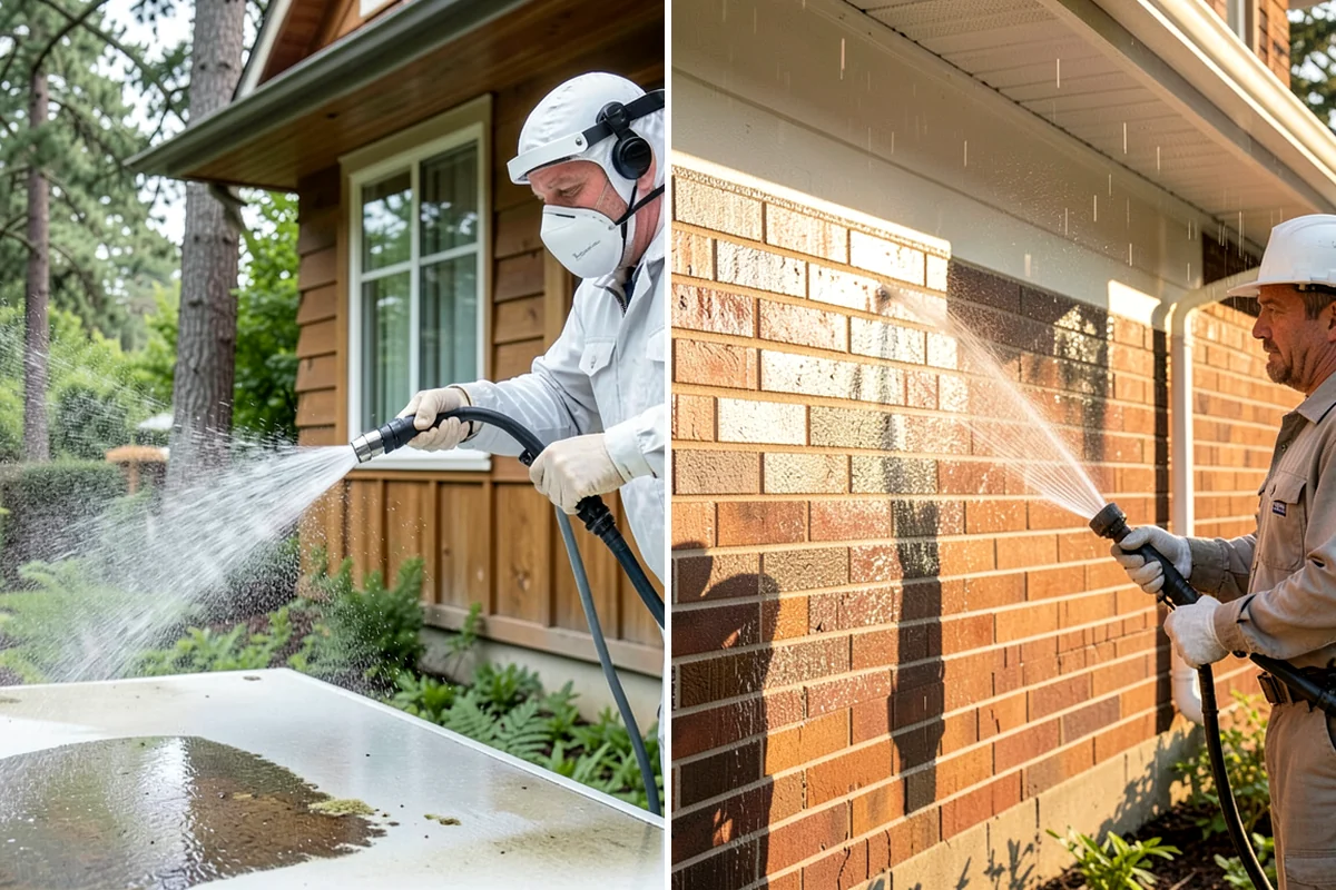 Exterior House Cleaning in Everett, Snohomish County, WA - Walk the perimeter and map every surface needing attention