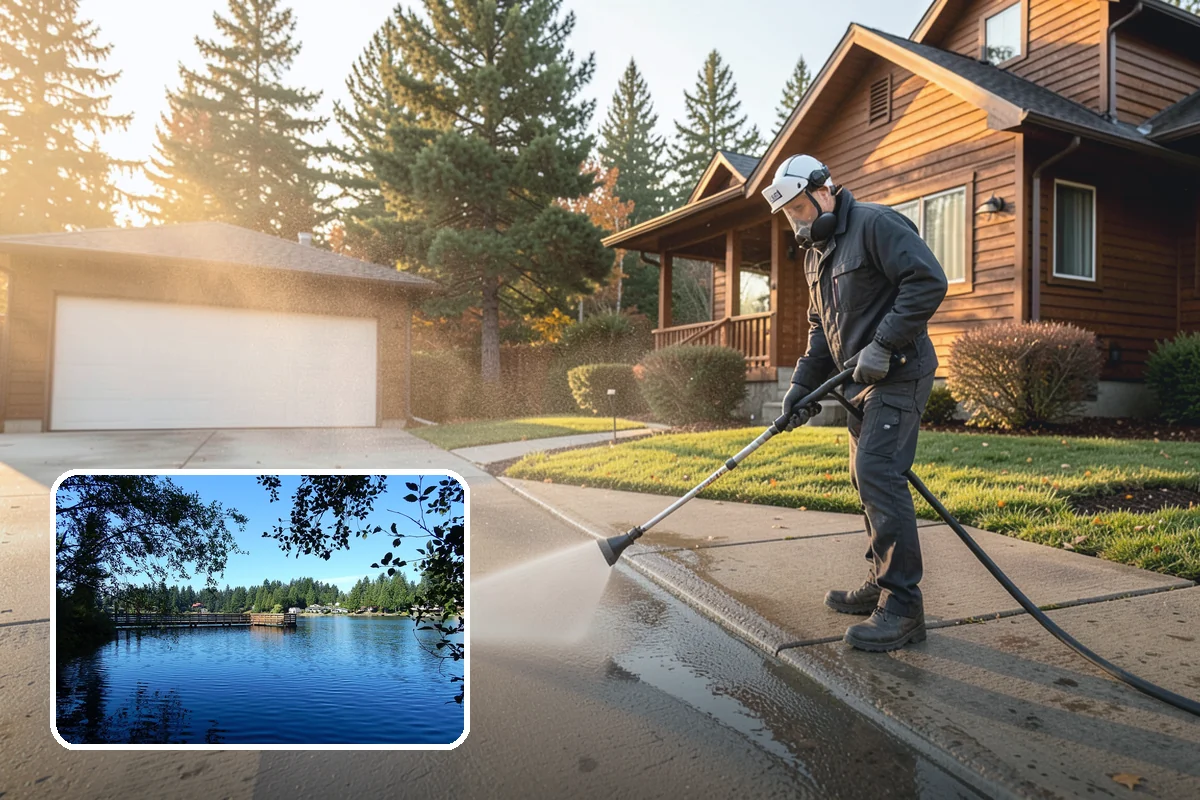 Exterior House Cleaning in Federal Way, King County, WA - Covers the whole envelope, not just the obvious walls