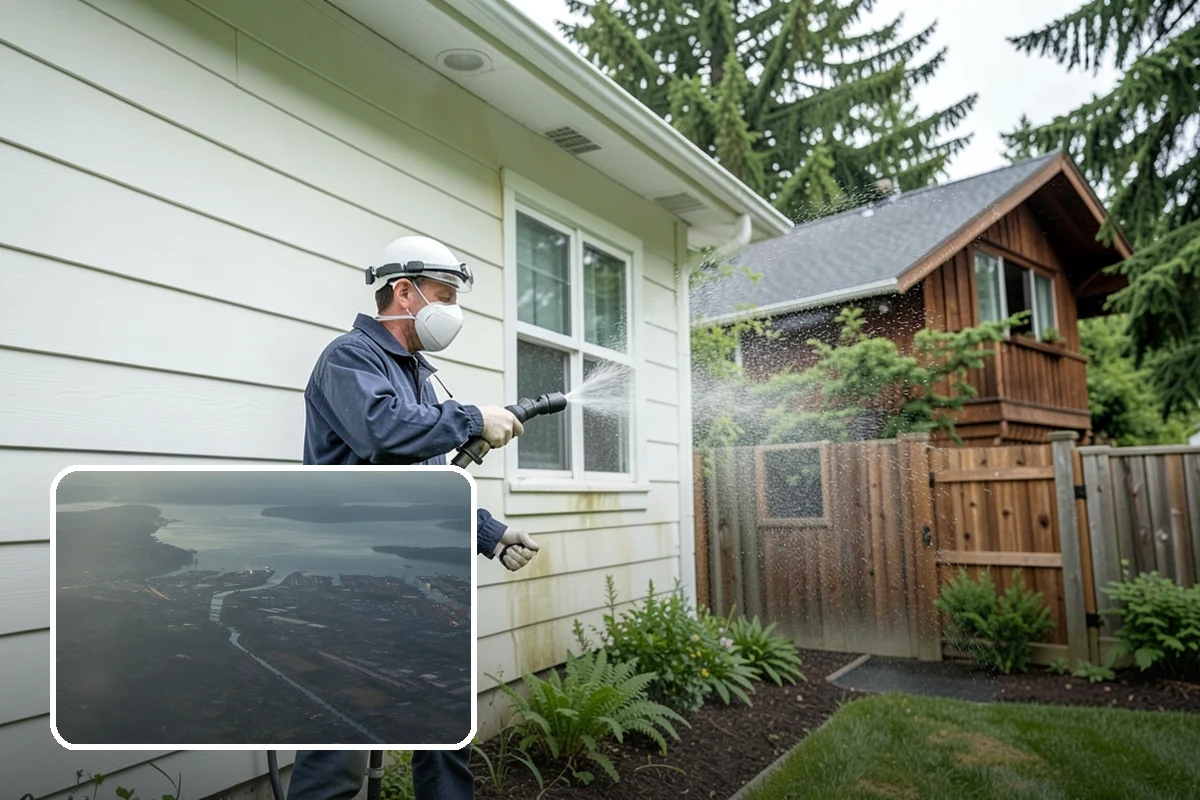 Exterior House Cleaning in Fife, Pierce County, WA - Covers the whole envelope, not just the obvious walls
