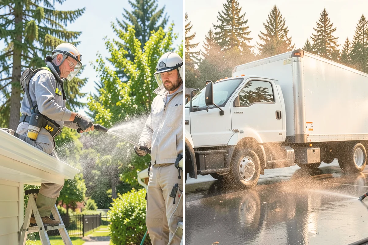 Exterior House Cleaning in Fife, Pierce County, WA - Walk the perimeter and map every surface needing attention