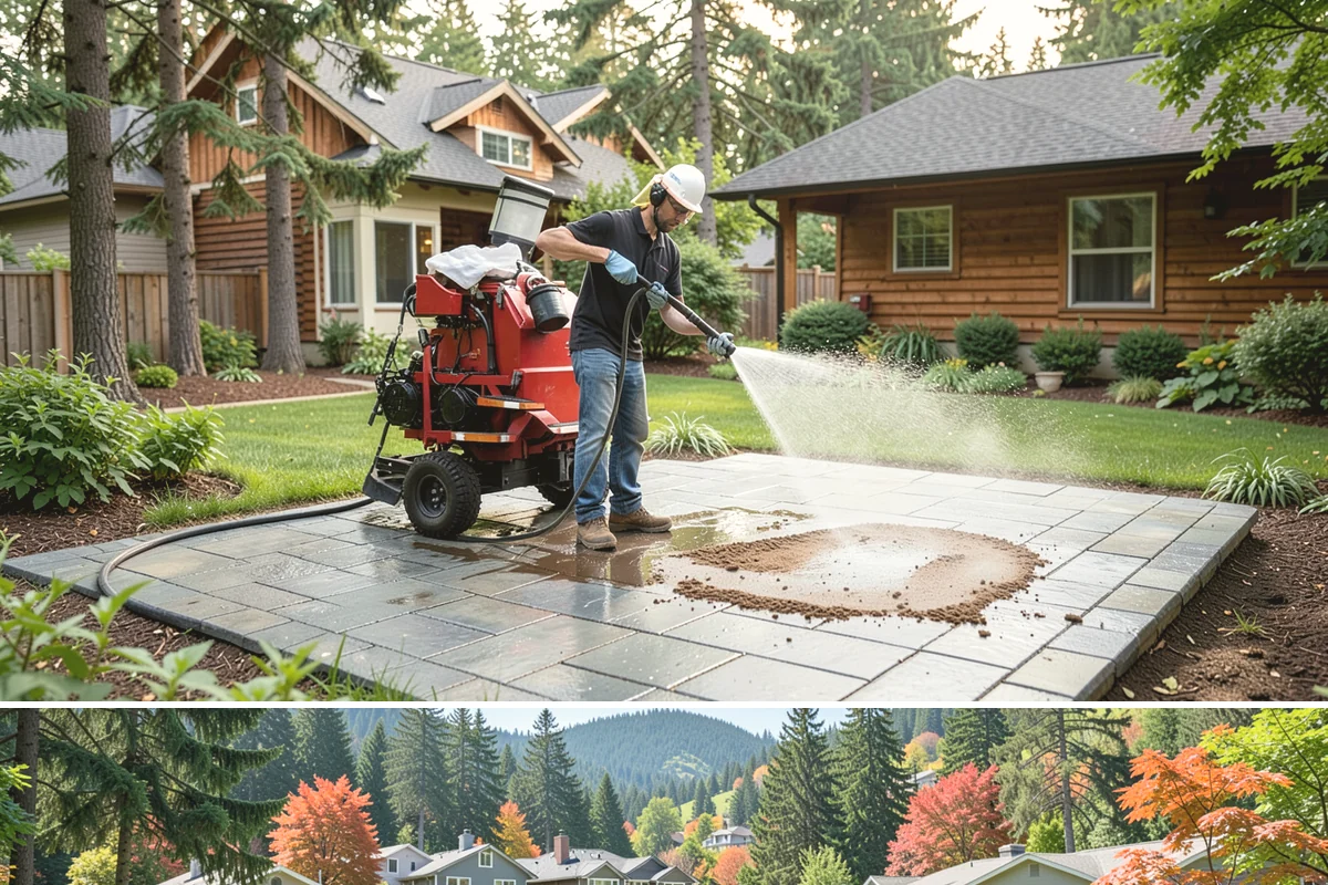 Exterior House Cleaning in Fircrest, Pierce County, WA - Plan for the warmer months of late spring to early autumn when surfaces dry quickly between cleaning steps.