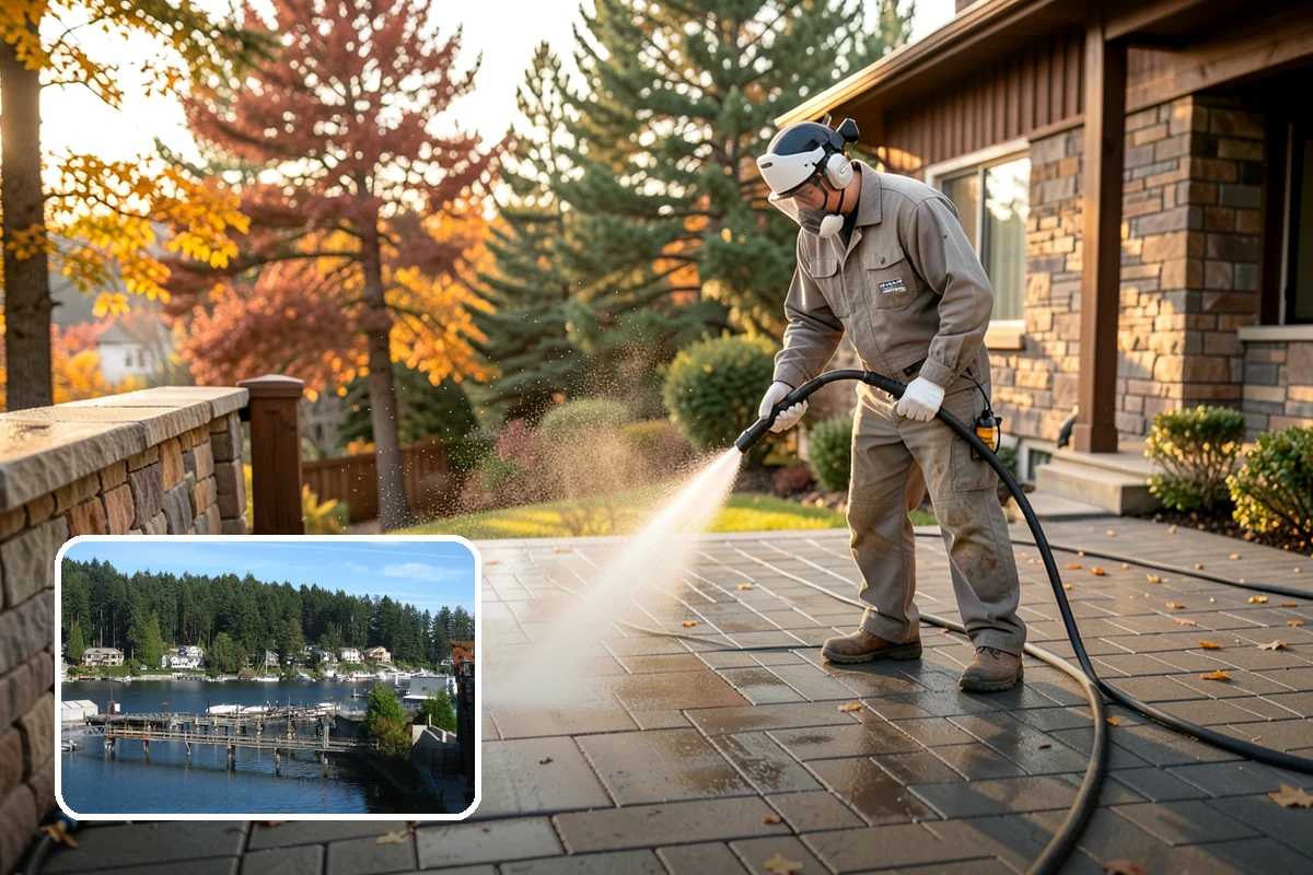 Exterior House Cleaning in Gig Harbor, Pierce County, WA - Covers the whole envelope, not just the obvious walls
