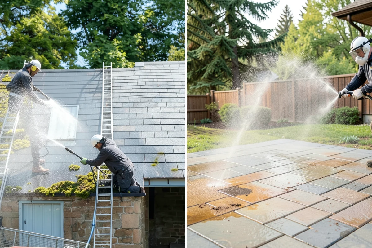 Exterior House Cleaning in Gig Harbor, Pierce County, WA - Walk the perimeter and map every surface needing attention