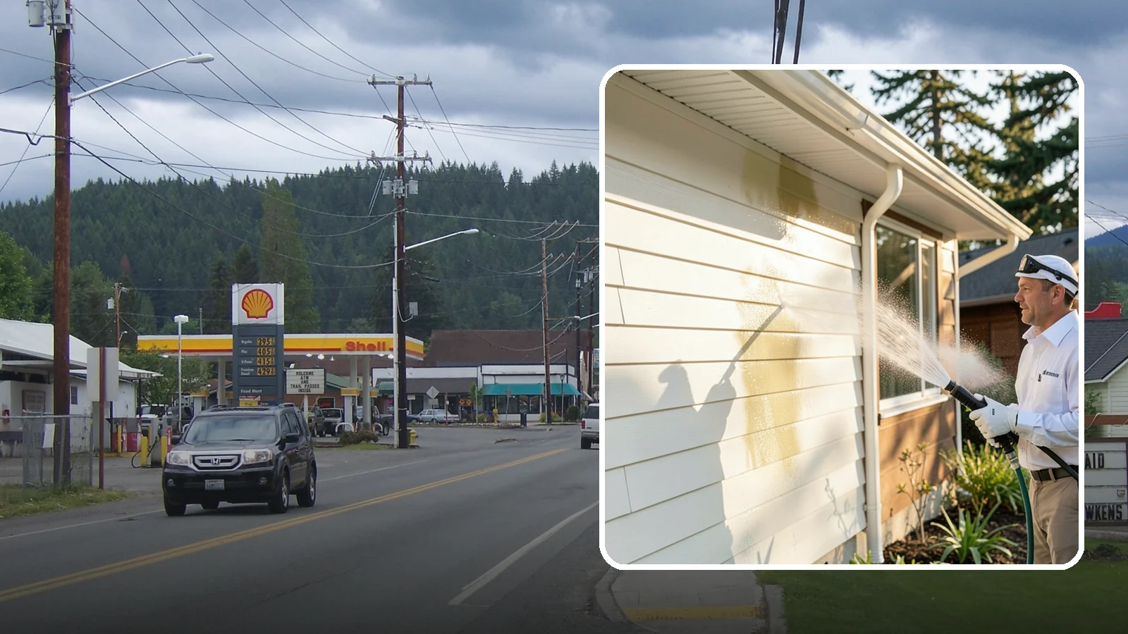Exterior House Cleaning in Granite Falls, Snohomish County, WA - Exterior house cleaning tackles the full outside of your home, from siding and soffits to trim and entry areas dulled by...
