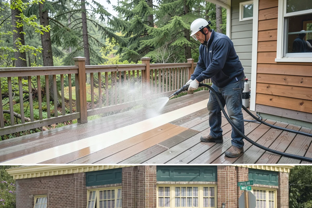 Exterior House Cleaning in Hamilton, Skagit County, WA - Plan for the warmer months of late spring to early autumn when surfaces dry quickly between cleaning steps.