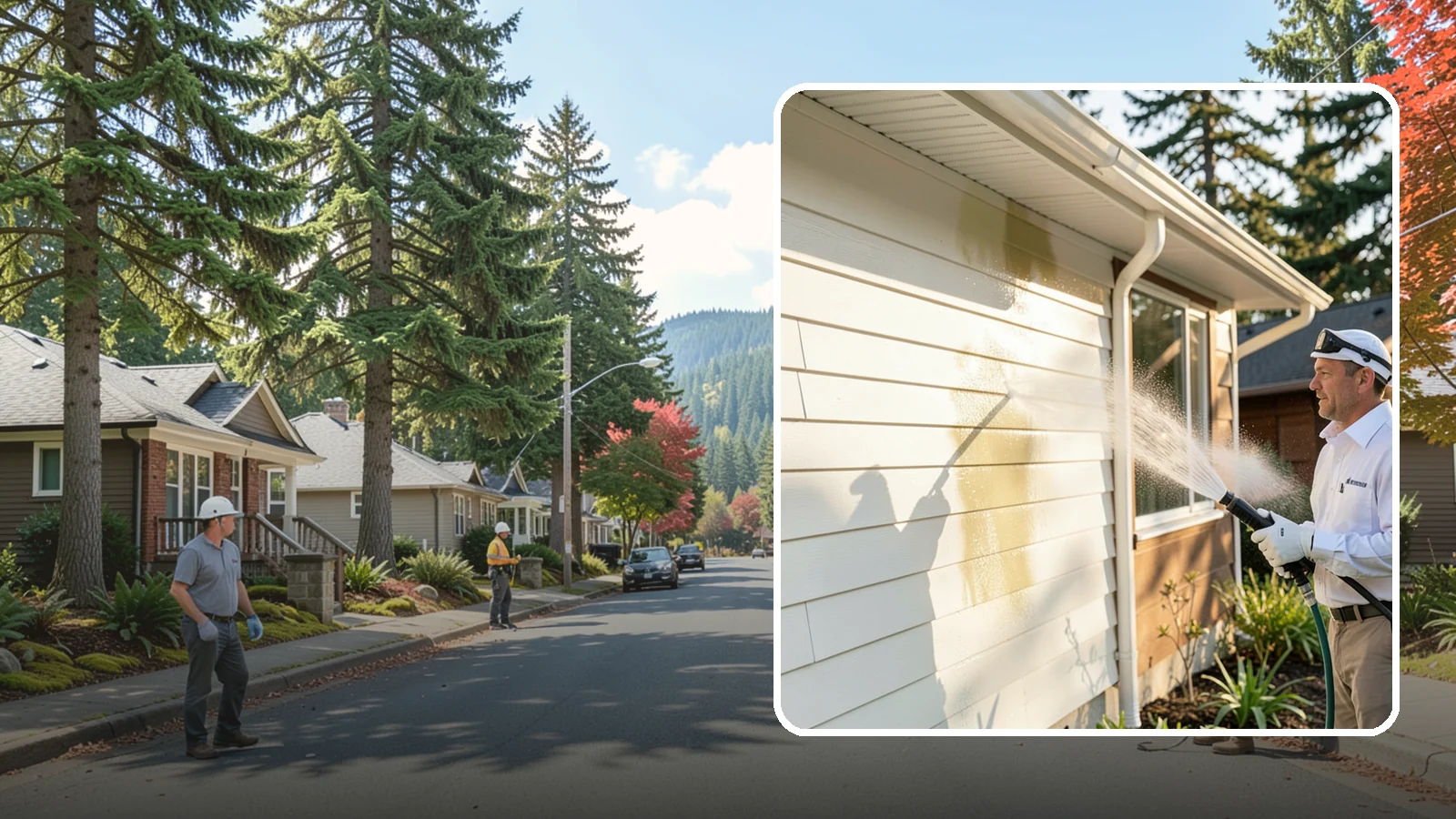 Exterior House Cleaning in Hunts Point, King County, WA - Exterior house cleaning tackles the full outside of your home, from siding and soffits to trim and entry areas dulled by...