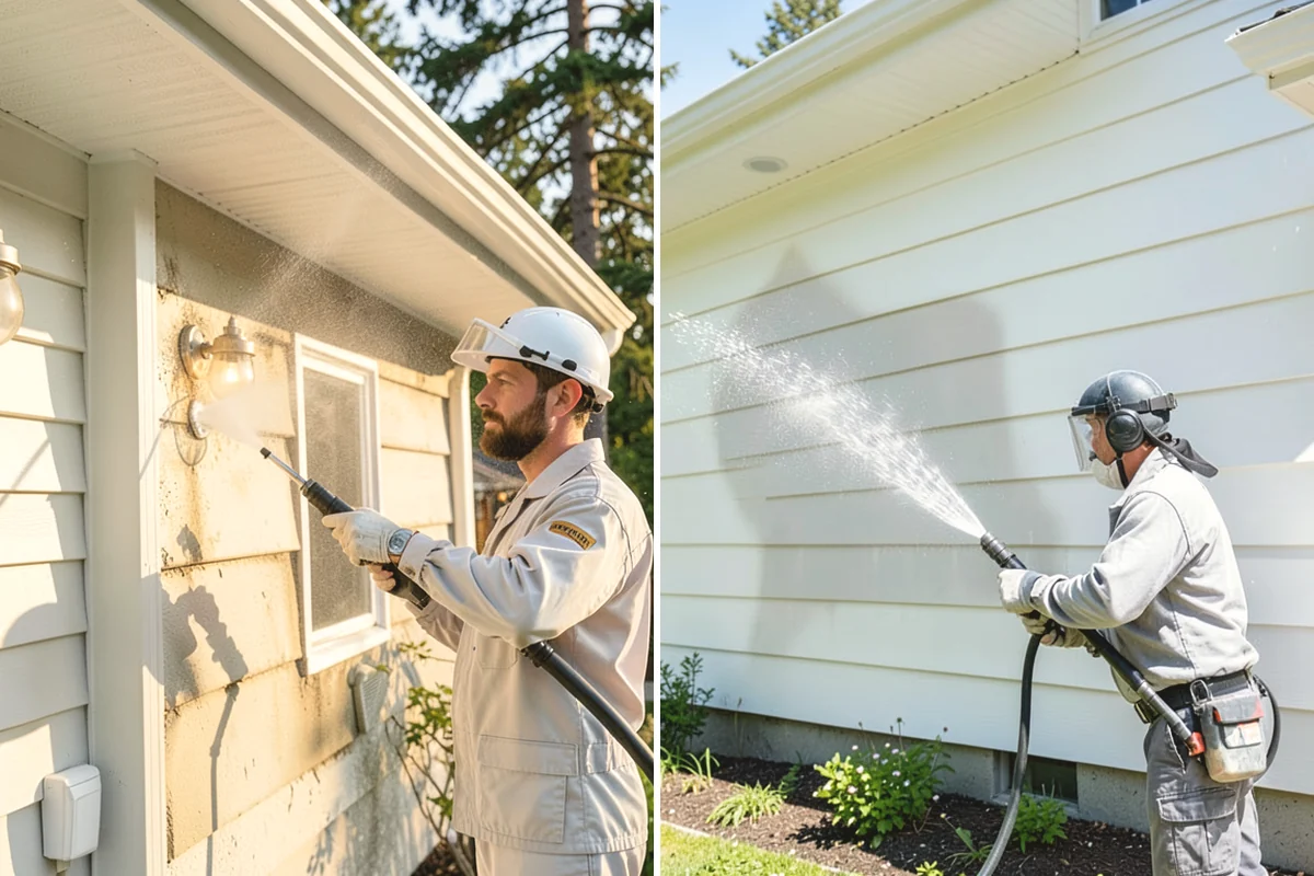 Exterior House Cleaning in Issaquah, King County, WA - Walk the perimeter and map every surface needing attention