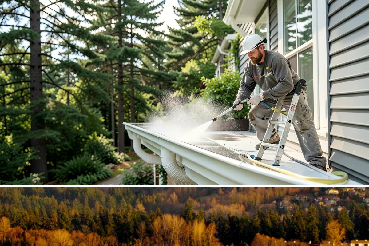 Exterior House Cleaning in Kenmore, King County, WA - Plan for the warmer months of late spring to early autumn when surfaces dry quickly between cleaning steps.