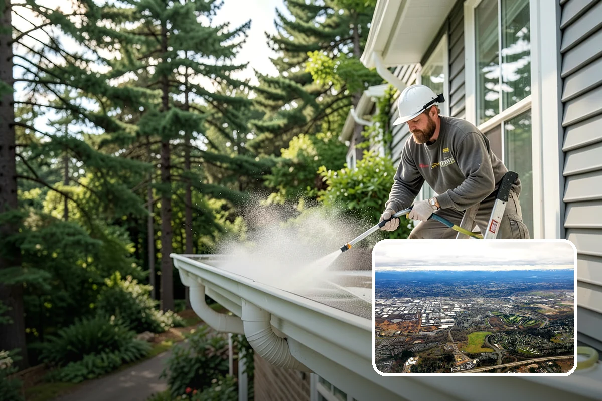 Exterior House Cleaning in Kent, King County, WA - Covers the whole envelope, not just the obvious walls