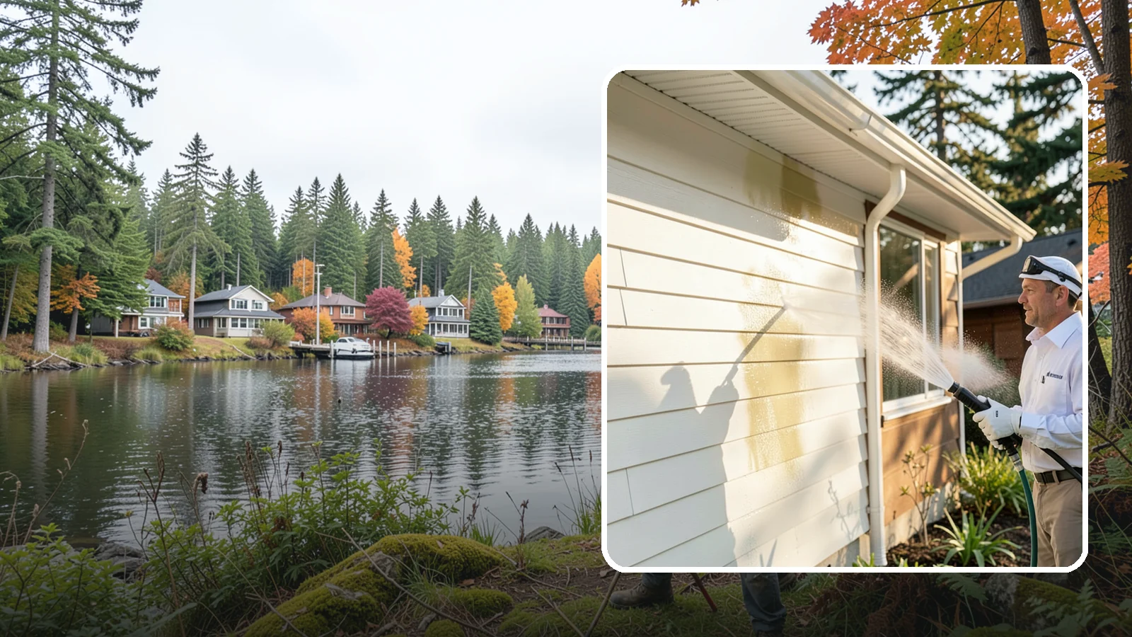 Exterior House Cleaning in La Conner, Skagit County, WA - Exterior house cleaning tackles the full outside of your home, from siding and soffits to trim and entry areas dulled by...