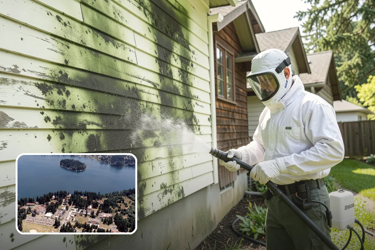 Exterior House Cleaning in Lakewood, Pierce County, WA - Covers the whole envelope, not just the obvious walls