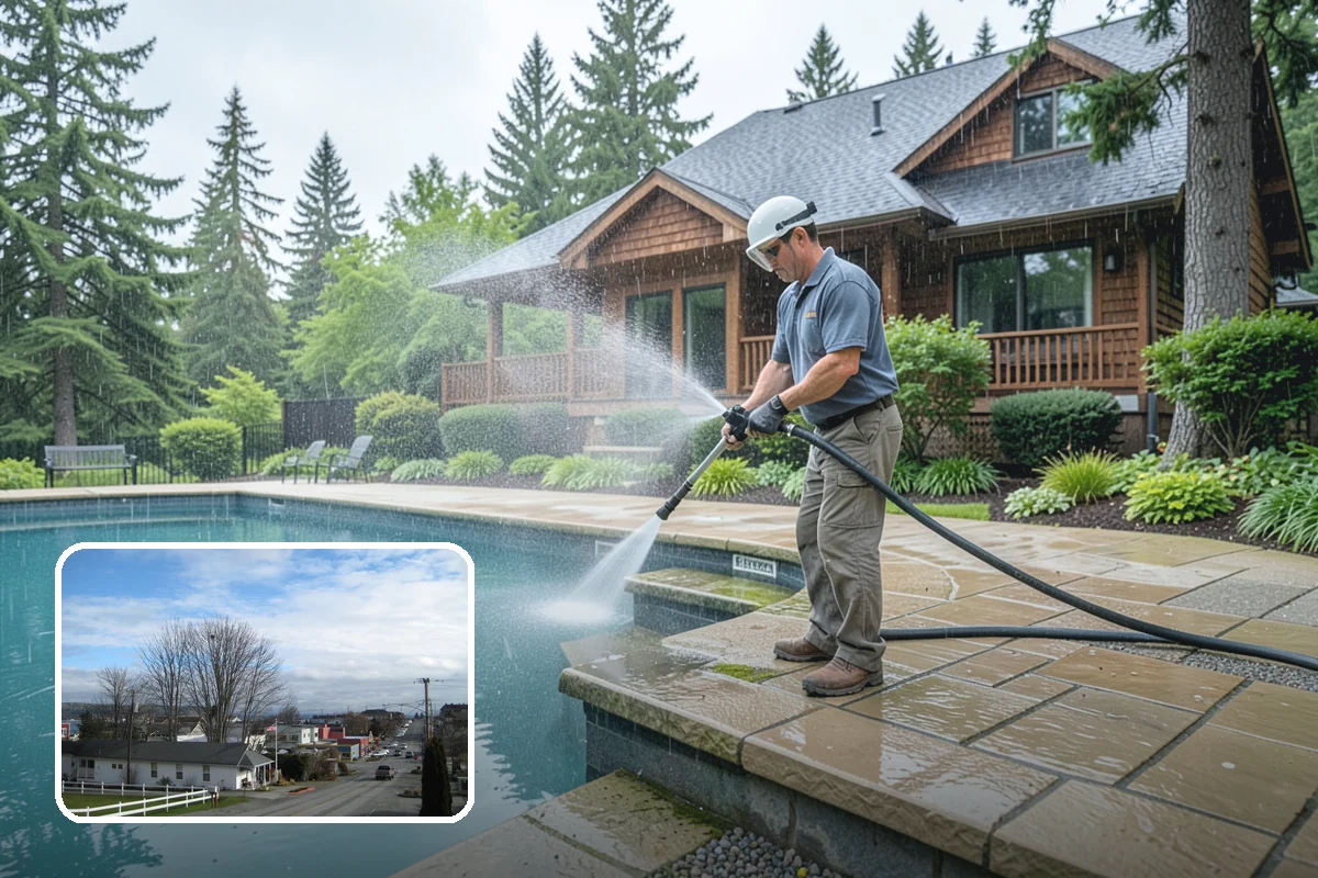 Exterior House Cleaning in Langley, Island County, WA - Covers the whole envelope, not just the obvious walls