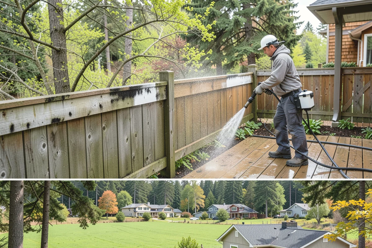 Exterior House Cleaning in Lyman, Skagit County, WA - Plan for the warmer months of late spring to early autumn when surfaces dry quickly between cleaning steps.