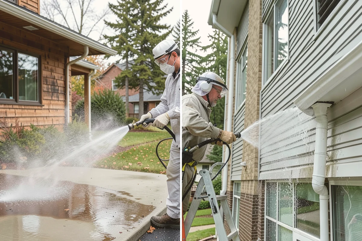 Exterior House Cleaning in Lynnwood, Snohomish County, WA - Walk the perimeter and map every surface needing attention