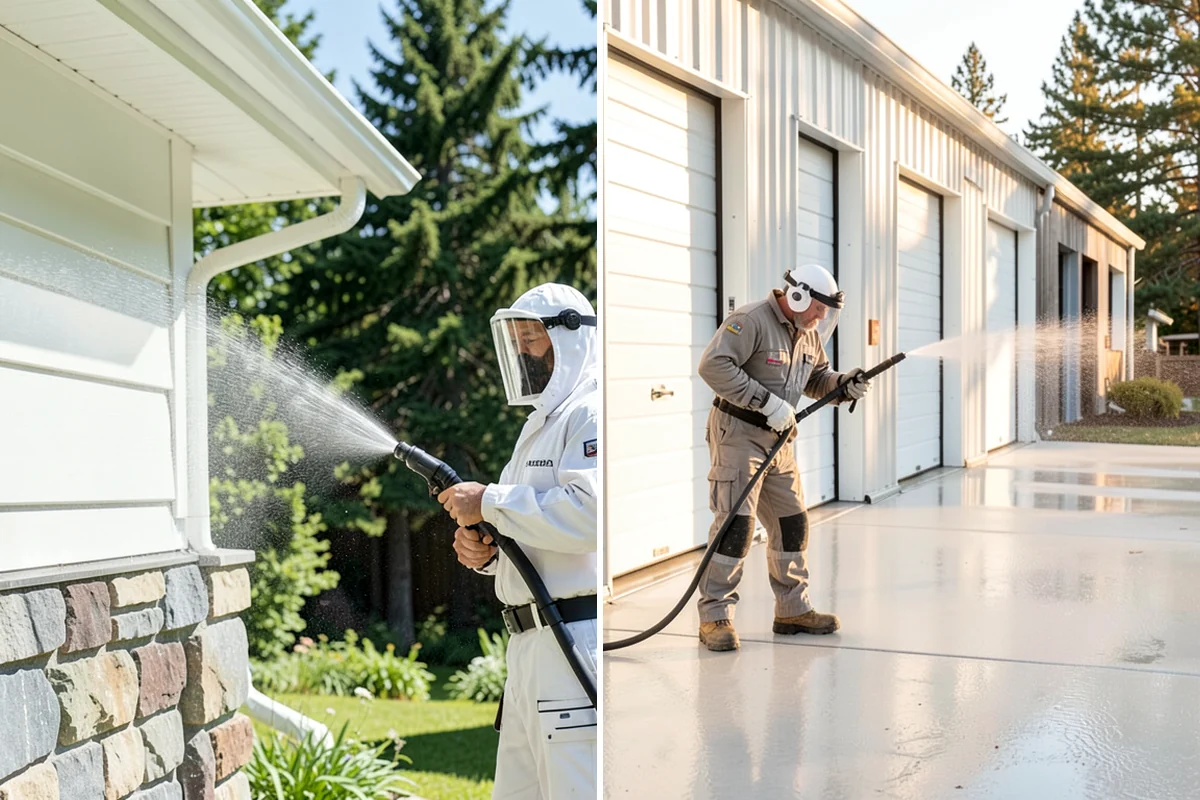Exterior House Cleaning in Maple Valley, King County, WA - Walk the perimeter and map every surface needing attention