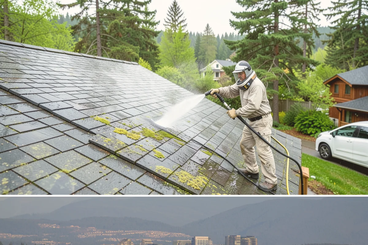 Exterior House Cleaning in Medina, King County, WA - Plan for the warmer months of late spring to early autumn when surfaces dry quickly between cleaning steps.