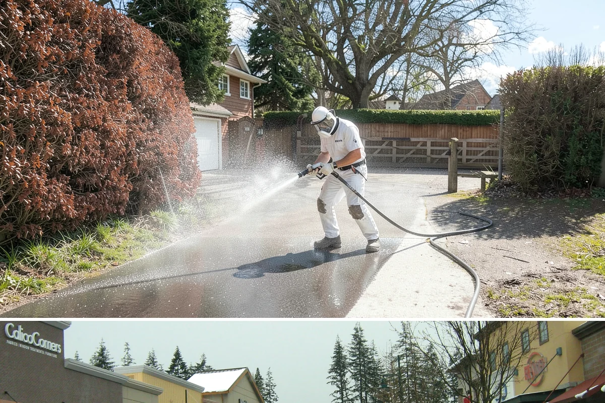 Exterior House Cleaning in Mill Creek, Snohomish County, WA - Plan for the warmer months of late spring to early autumn when surfaces dry quickly between cleaning steps.