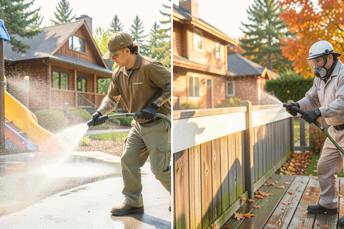 Exterior House Cleaning in Milton, King County, WA - Walk the perimeter and map every surface needing attention