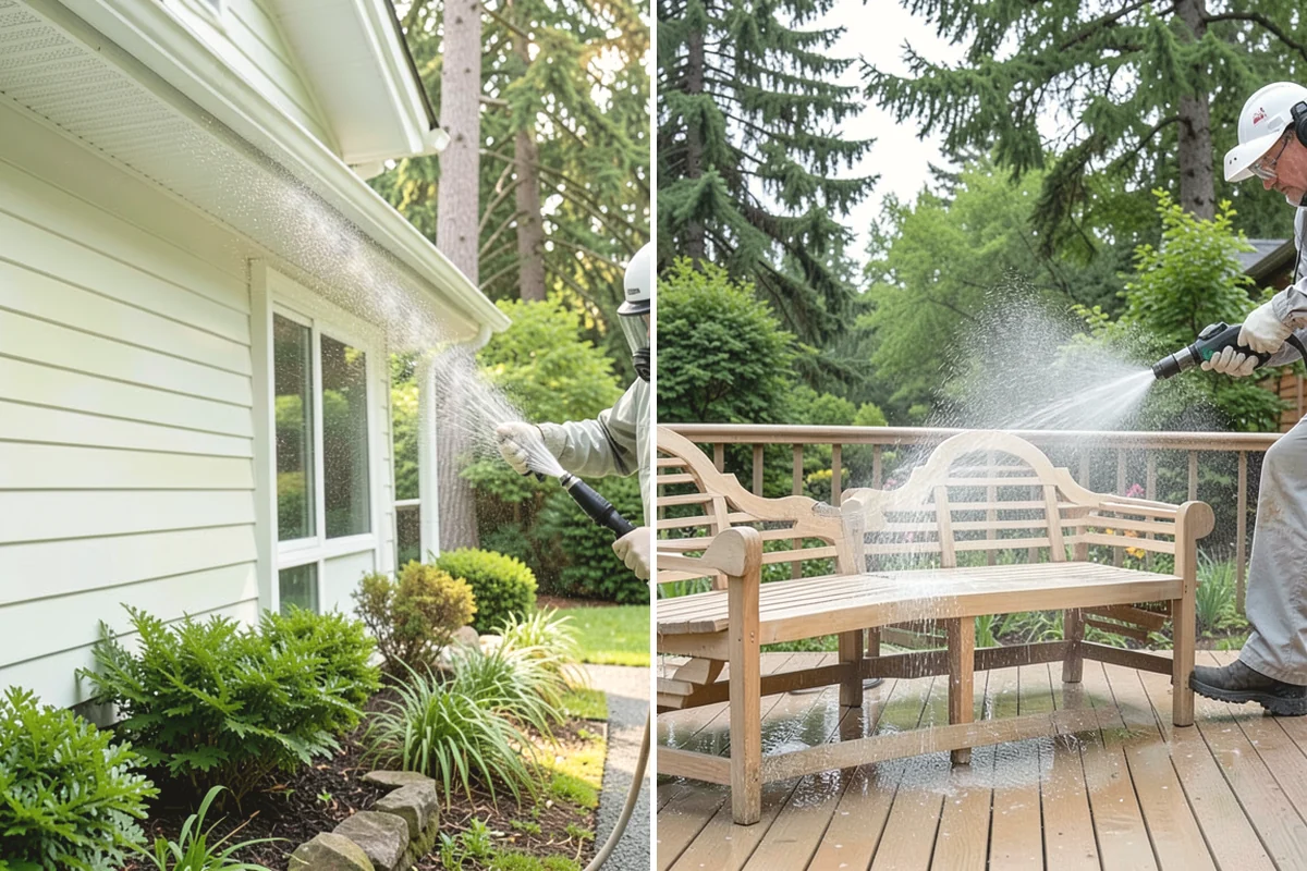 Exterior House Cleaning in Mountlake Terrace, Snohomish County, WA - Walk the perimeter and map every surface needing attention