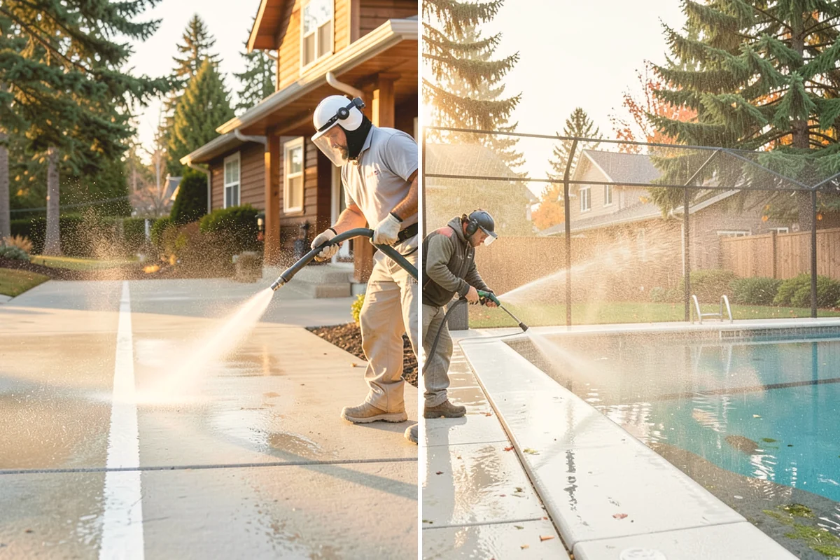 Exterior House Cleaning in Newcastle, King County, WA - Walk the perimeter and map every surface needing attention