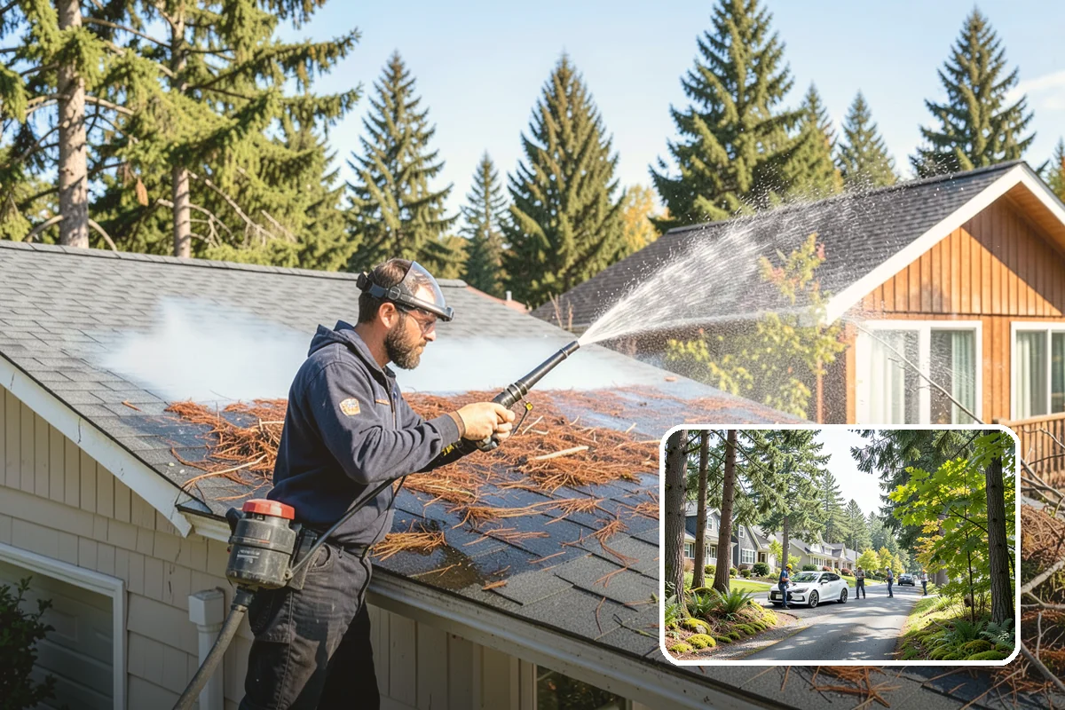 Exterior House Cleaning in Normandy Park, King County, WA - Covers the whole envelope, not just the obvious walls