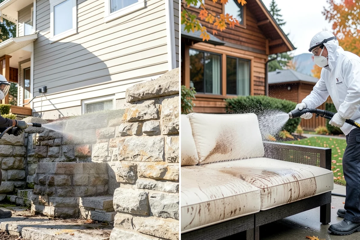 Exterior House Cleaning in Normandy Park, King County, WA - Walk the perimeter and map every surface needing attention