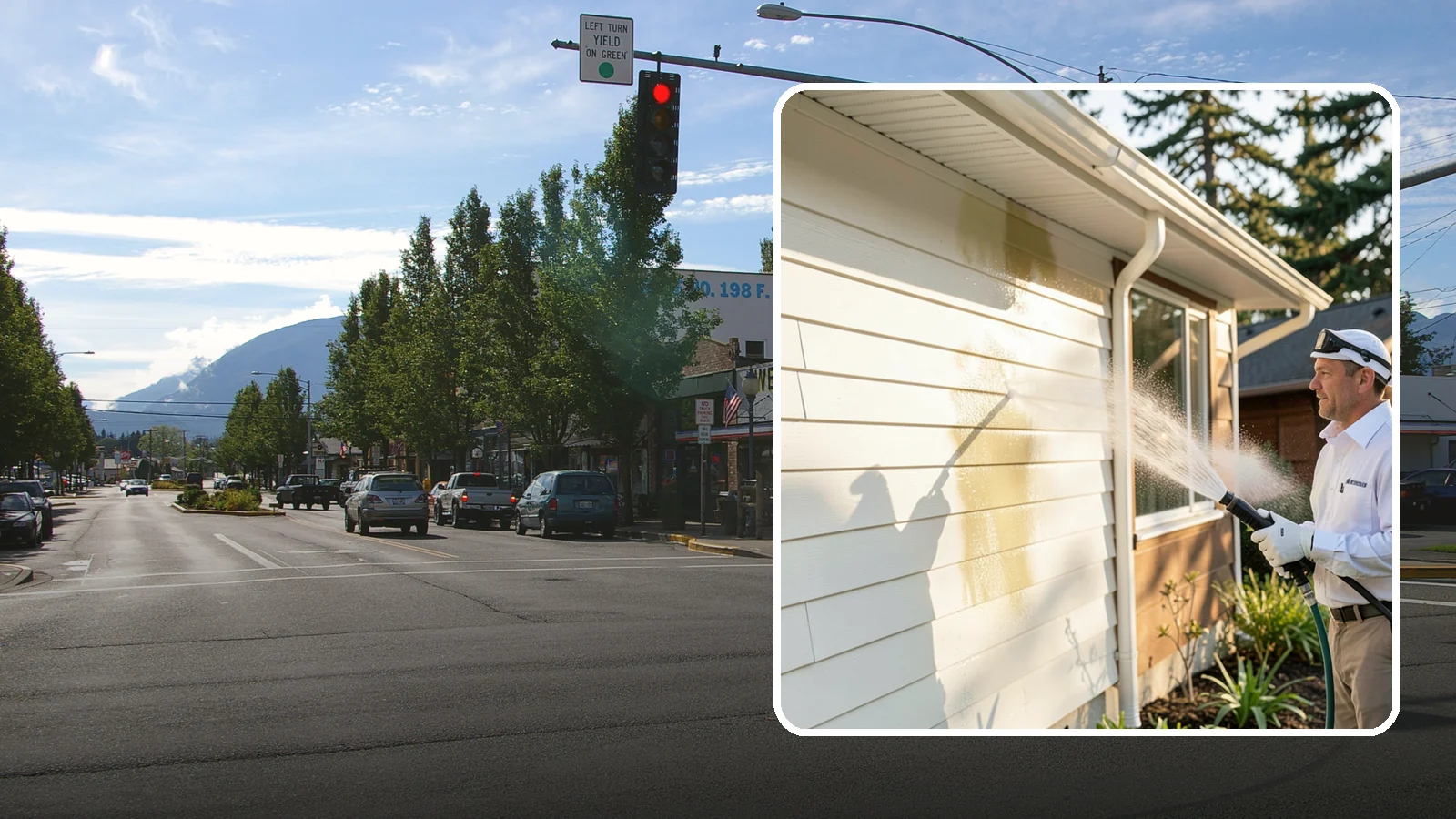 Exterior House Cleaning in North Bend, King County, WA - Exterior house cleaning tackles the full outside of your home, from siding and soffits to trim and entry areas dulled by...