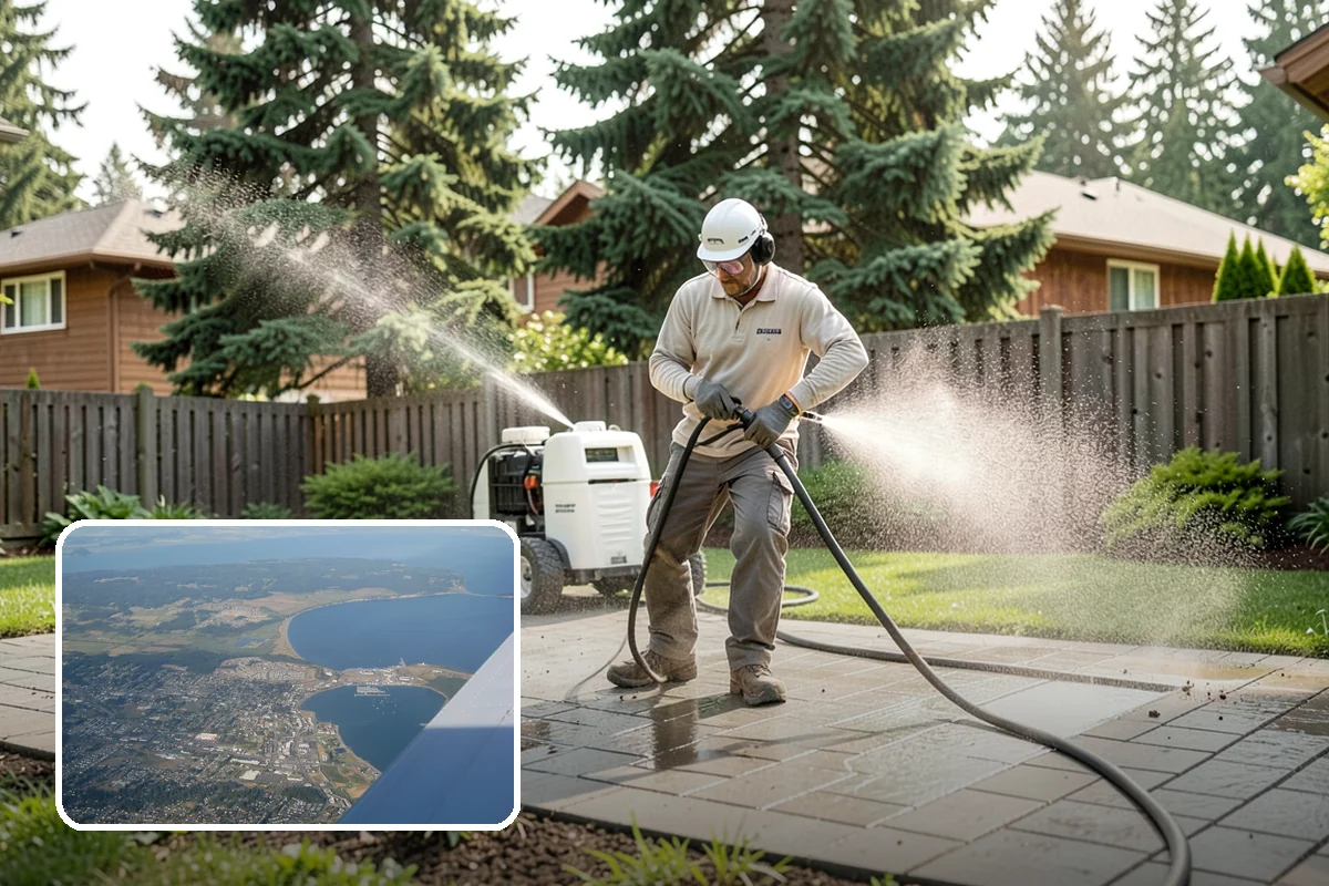Exterior House Cleaning in Oak Harbor, Island County, WA - Covers the whole envelope, not just the obvious walls