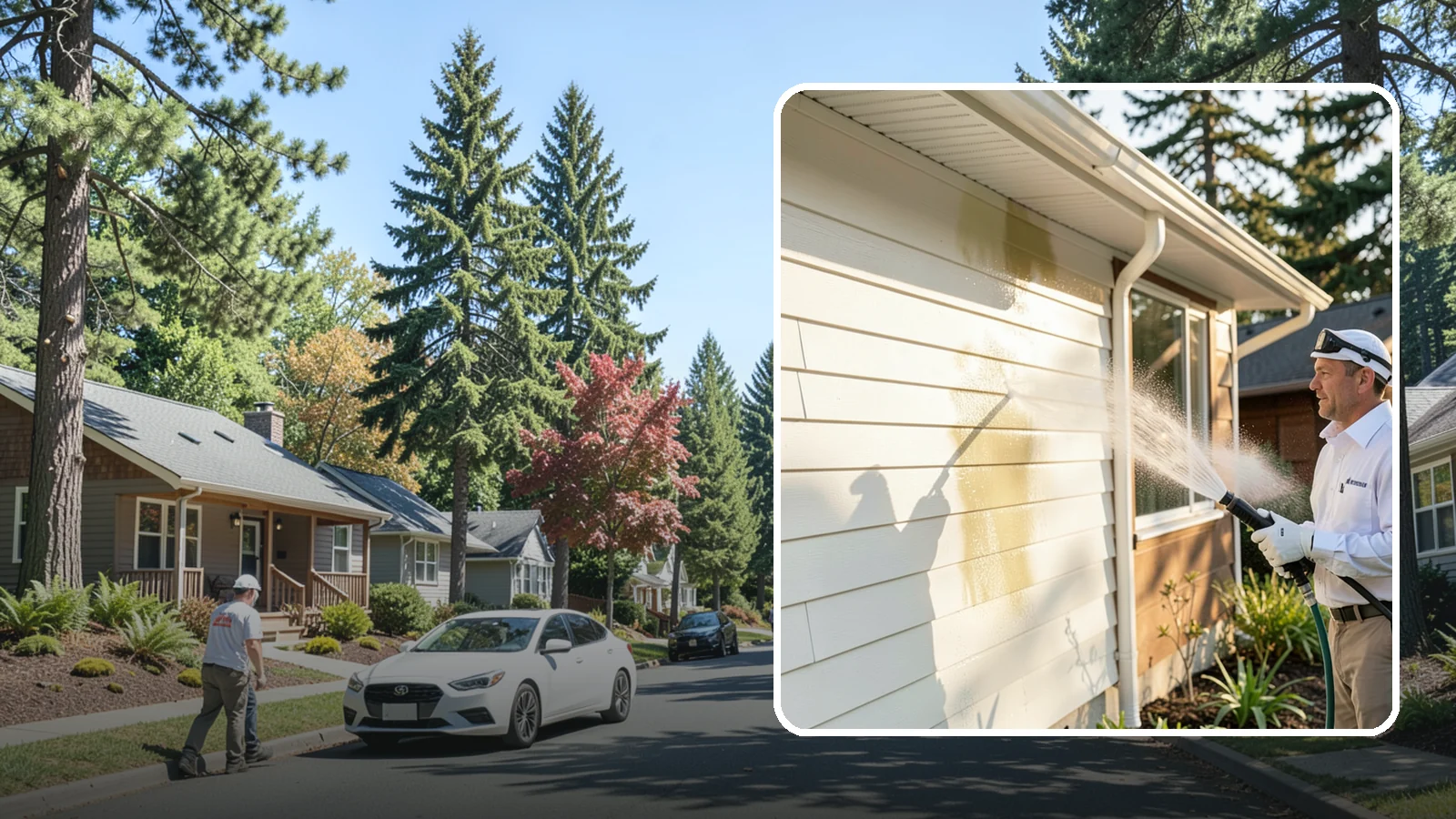 Exterior House Cleaning in Orting, Pierce County, WA - Exterior house cleaning tackles the full outside of your home, from siding and soffits to trim and entry areas dulled by...