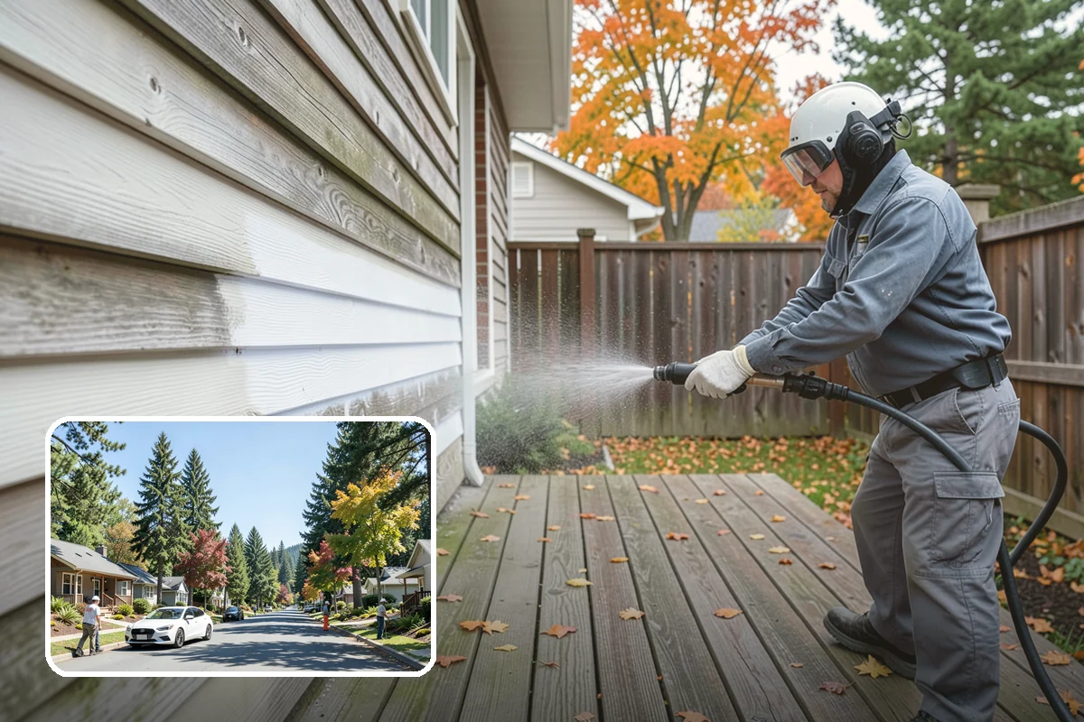 Exterior House Cleaning in Orting, Pierce County, WA - Covers the whole envelope, not just the obvious walls