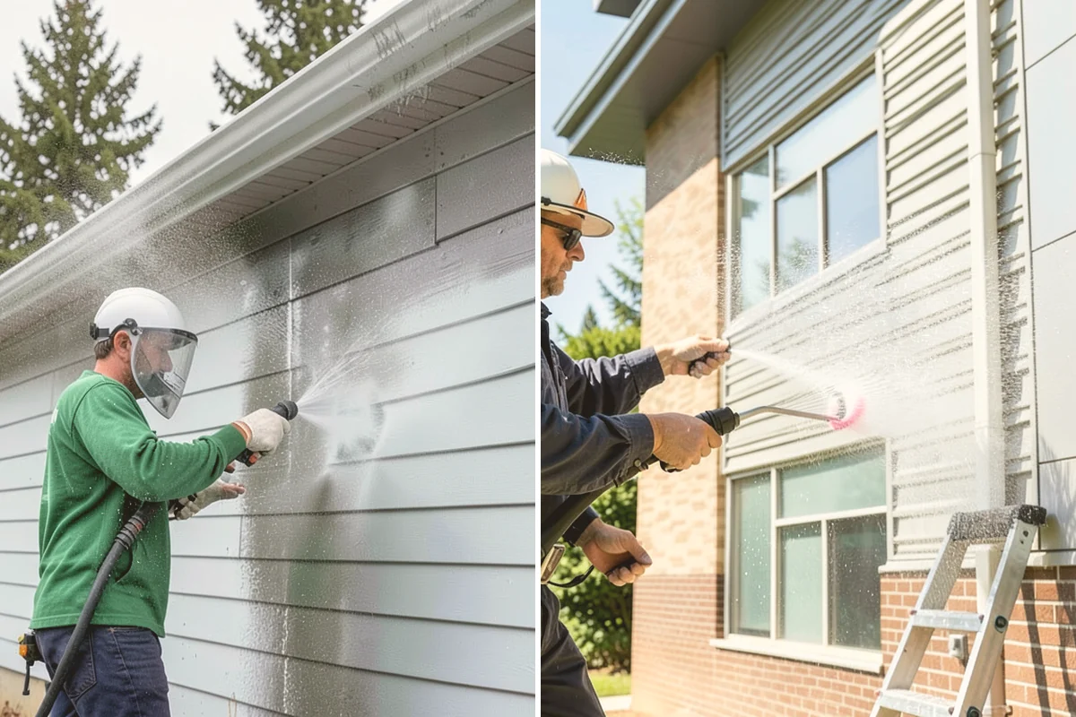 Exterior House Cleaning in Orting, Pierce County, WA - Walk the perimeter and map every surface needing attention