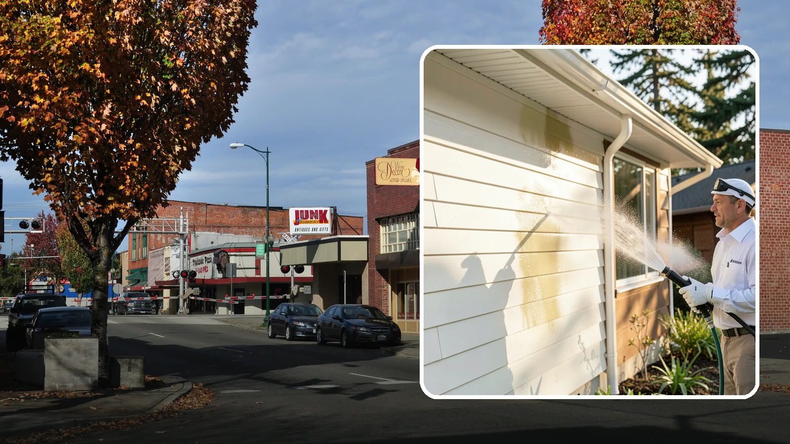 Exterior House Cleaning in Puyallup, Pierce County, WA - Exterior house cleaning tackles the full outside of your home, from siding and soffits to trim and entry areas dulled by...