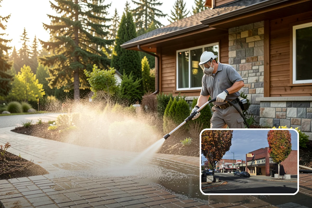 Exterior House Cleaning in Puyallup, Pierce County, WA - Covers the whole envelope, not just the obvious walls