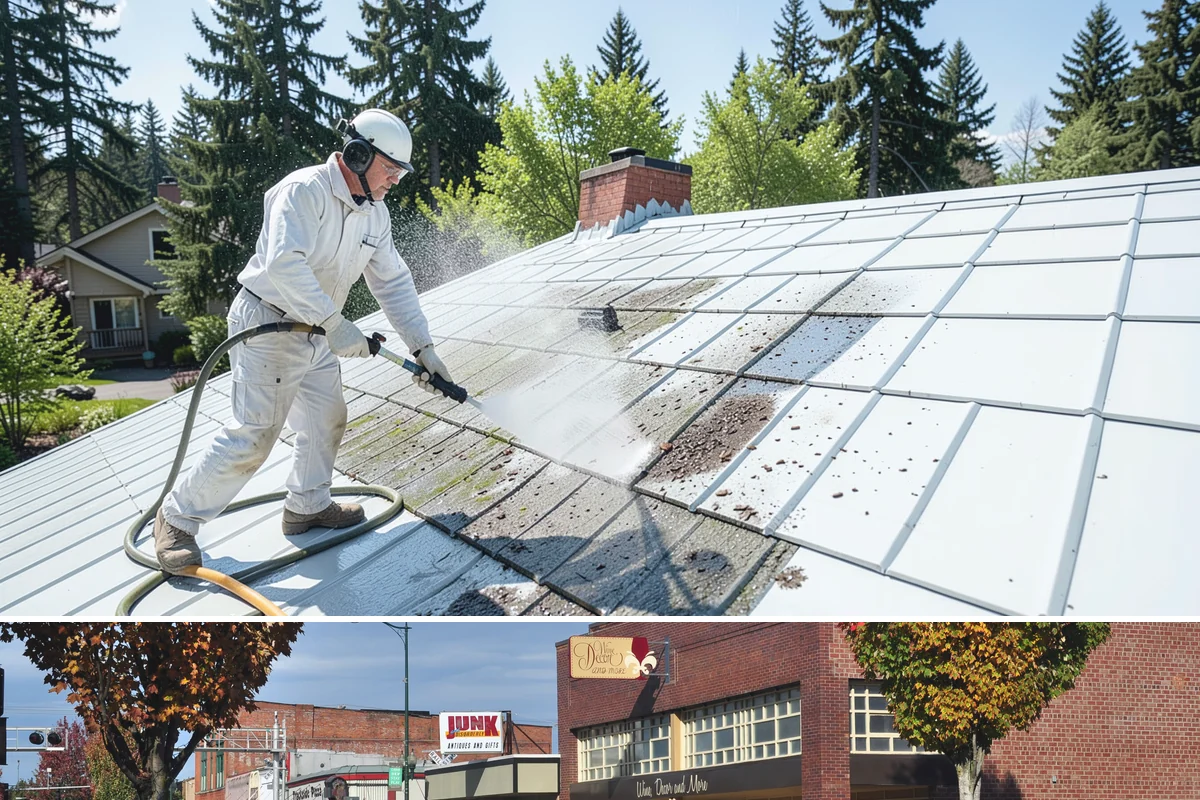 Exterior House Cleaning in Puyallup, Pierce County, WA - Plan for the warmer months of late spring to early autumn when surfaces dry quickly between cleaning steps.